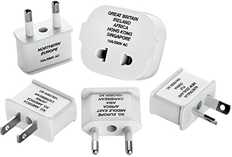 Polarized AC Adapter Plug 5-Piece Set
