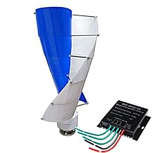 12000W Vertical Wind Turbine Generator, Turbine Alternative Free Energy Windmill 24V 48V 96V Hybrid Controller for Homeuse