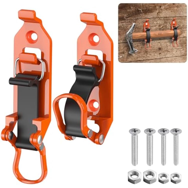 Metal Rubber Shovel Mount for Roof Rack Truck Truck Bed, Axe Jeep Utv Offroad Shovel Mount,Shovel Holder for Truck &Clamp Wall Mounting Kit Fit 0.67 to 1.57 Diameter Tools 2P