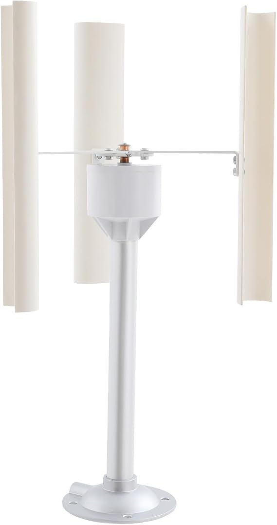 Vertical Axis Wind Turbine Model 3-Blade Axis Wind Turbine Generator with 3-Phase Permanent Magnet Motor, 20V 40W DIY Wind Power Generator Kit for Boats, Gazebos, Cabins, Homes or Industrial