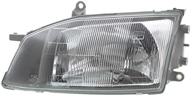 Left Headlight compatible with Toyota Hiace IV 1995 1996 1997 1998 1999 2000 2001 2002 2003 2004 2005 2006 VP1198L Headlamp Driver Side Headlights Assembly Projector Front Light Car Lamp Chrome LHD