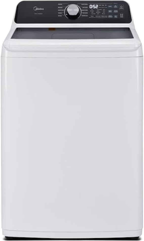 Midea MLTW45M4BWW 4.5 Cf Top Load Washer Impeller Stainless Tub
