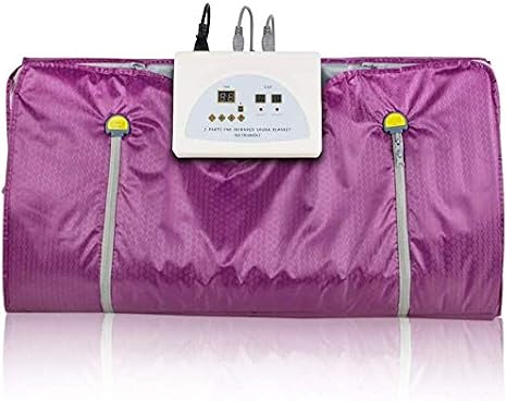 Sauna Blanket, Far Infrared Sauna Blanket 2 Zone Digital Controller Slimming Weight Detox Spa