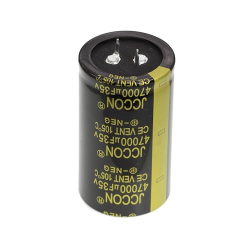 2 Pieces 35V 47000UF 2 Pin Solder Snap-in Terminal Electrolytic Capacitor 35 Volt 47000 uF