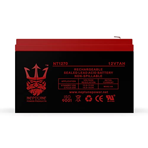 Brand NT1270 12v 7ah Rechargeable Sealed Lead Acid Battery Compatible with Scooter & Ups - Leak-Proof SLA Replacement Battery for CASIL CA1270 UPS and Alarm Systems