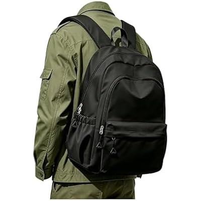Black Backpack for School, High School Bookbag Back Pack for Teens Girls Boys, Lightweight College Backpack Bookbag for Women Men, Simple Casual Daypack Backpack Mochilas Escolares para Adolescentes