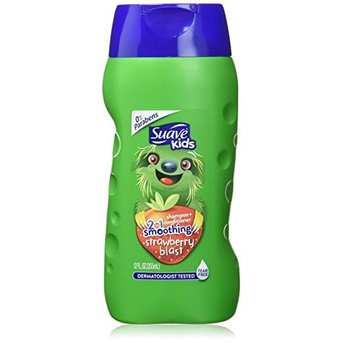 Suave Kids 2 in 1 Shampoo and Conditioner, Strawberry Smoothers 12 oz