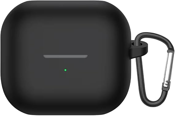 Microsonic Samsung Galaxy Buds 3 Pro Kılıf Askılı Mat Silikon Siyah [Galaxy Buds 3 Pro ile Uyumlu Kılıf - Siyah]