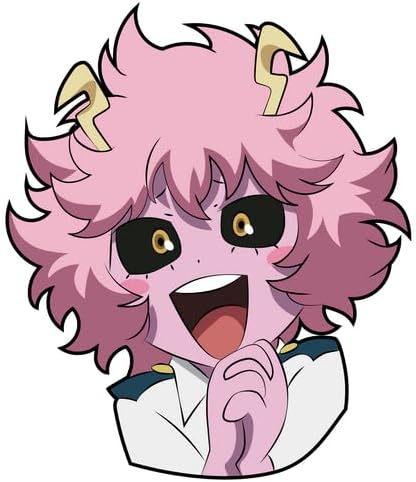 Mina Ashido MHA Cool Vinyl Decal Sticker UV & Water Proof Gift Laptop Car Bumper Window Tumbler Accessories 4.2" Anime