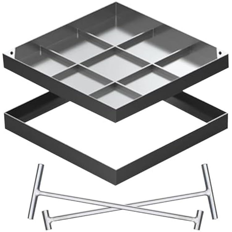 Tank Manhole Cover Silver 800x800mm31.5