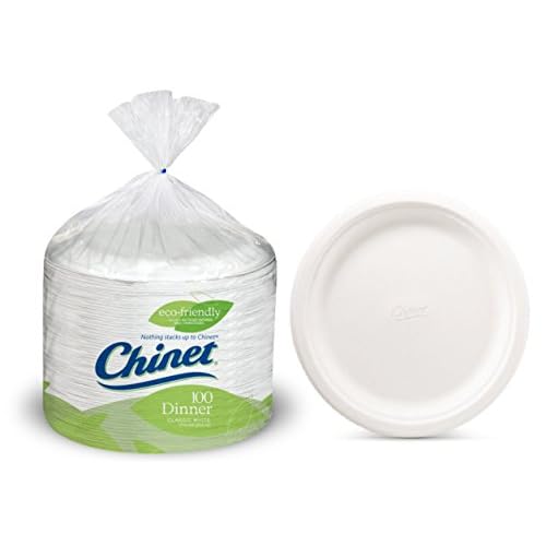Chinet Classic White Dinner Plate - 10.375 in - 100 ct