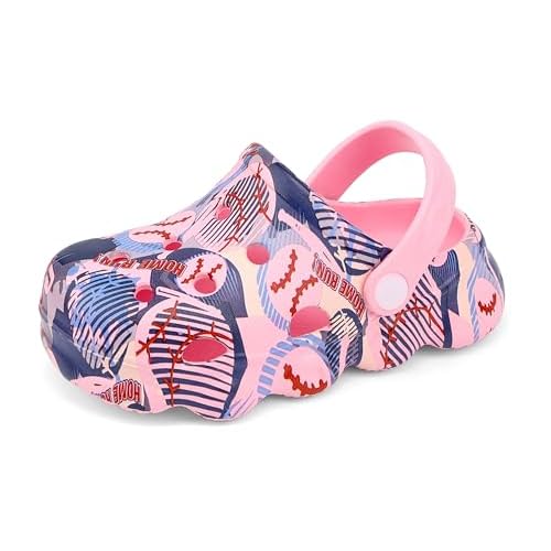 INMINPIN Kids Cute Clogs Cartoon Garden Shoes Boys Girls Slides Slippers Indoor Outdoor Children Water Shower Beach Pool Sandals