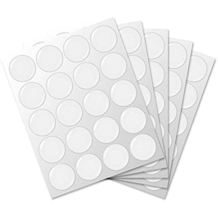Epoxy Resin Dome Stickers Clear or Glitter Self-Adhesive Dots for DIY Crafts, Bottle Caps, Hair Bows, Scrapbooks, Jewelry & Pendants 1 Inch Clear 100PCS