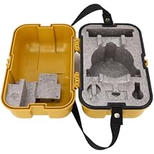 Zunate Leveling Instrument Case, Single Lock Plastic Total Station Level Storage Box, Level Carrying Case Lockable Multifunction with Handle, Suitcase Storage Box for Level Instrument
