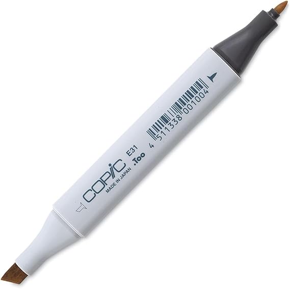 Copic Classic, Dual-Tip Alcohol Marker, E31-Copic, Brick Beige