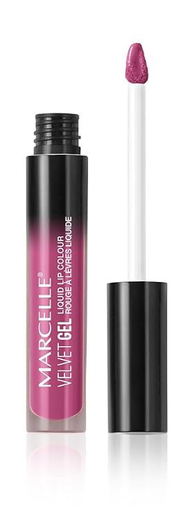 Marcelle Velvet Gel Liquid Lip Colour, Lotus Pink, Hypoallergenic and Fragrance-Free, 0.09 fl oz