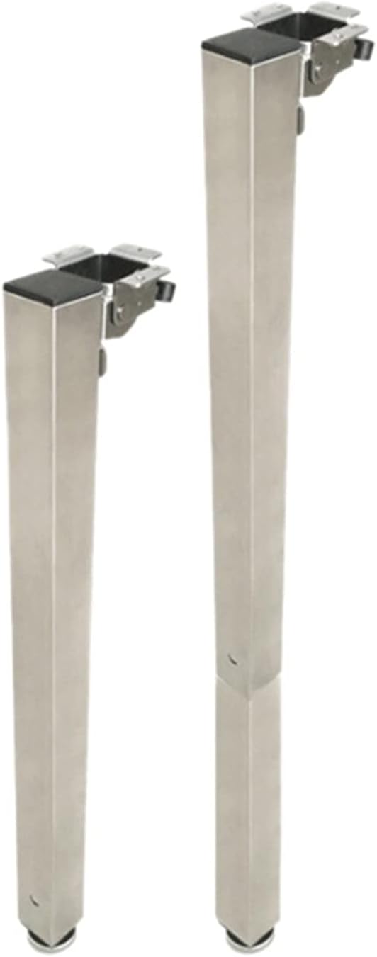 1PCS Camper Telescopic Table Leg Folding Adjustable Height Compatible With Caravan Campervan Motorhome RV Folding Table Mount (Color : Silver)