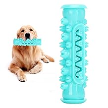Bite and Brush Dog Toy, Dog Chew Toys for Aggressive Chewers Dog Teeth Cleaning Toy Dog Toothbrush Toy Puppy Toothing Playing and Chewing Toy for Small Middle Large Breeds (Lake