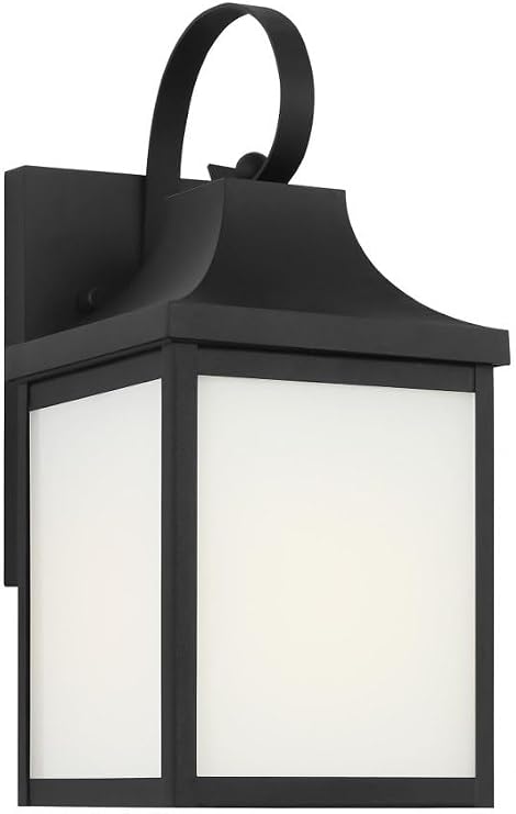 Saybrook - 1 Light Small Wall Lantern in Traditional Style-13 Inches Tall and 6 Inches Wide-Textured Black Finish
