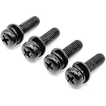 ReplacementScrews 1 Set of Metric Screws (Model RS-198123) Pan Head - Philips Drive - Black Plated (Pack of 4)