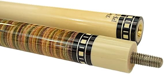 Meucci SB2-RAIN Handcrafted Billiards Pool Cue Stick - Rainbow Stain + Hard CASE
