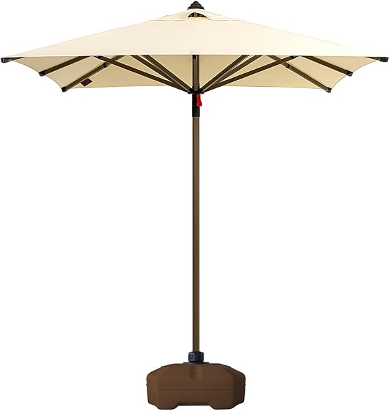 ODS Sunminyum 200x200 Polyester Kumaşlı + 50 Litre Bidonlu Bahçe Şemsiyesi (KREM)