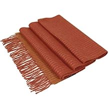 Womens Authentic 100% Baby Alpaca Wool Yarn Winter Autumn Knitted Soft Warm Scarf Thin Lines Design