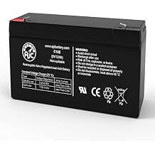 AJC Battery Compatible with Power-Sonic PS-6100F1 6V 12Ah Sealed Lead Acid Battery