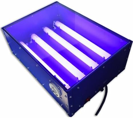 Tabletop Precise Screen Printing Exposure Machin, 18x12 Inch UV Exposure Unit Screens Printing Plate Exposure Machine w/Timer & 4 pcs 15W LED Light Tubes, for Silk Printing Plate Making