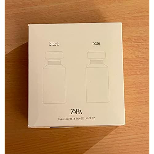 Zara BLACK EAU DE TOILETTE 50 ML ROSE EAU DE TOILETTE 50 ML - Sweet Floral Sandalwood Must Fragrance  Eau De Toilette