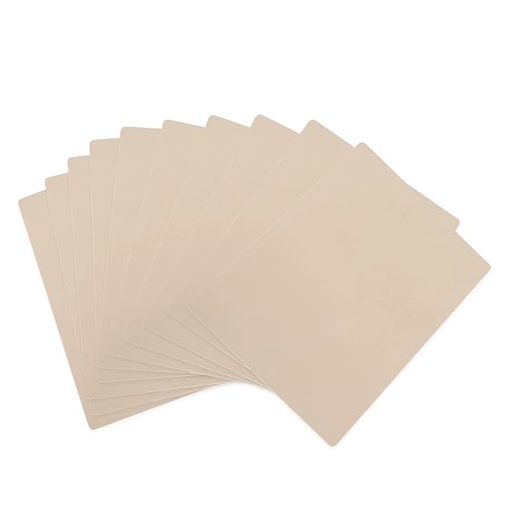 Blank Tattoo Practice Skin,10Pcs Tattoo Skin Practice 8'' x 6'' Double Sides Tattoo Skin Microblading Eyebrow Fake Skin for Tattoo for Beginners and Experienced Artists Tattoo Supplies (10 PCS)