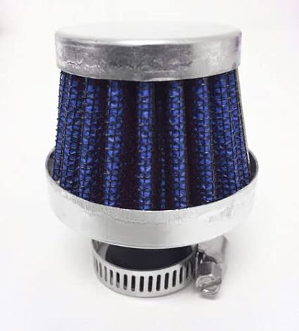 9mm 12mm 15mm 18mm 25mm 35mm Inlet Crankcase Vent Valve Cover Catch Tank Breather Filter Universal (9mm, Slanted Blue/Chrome)