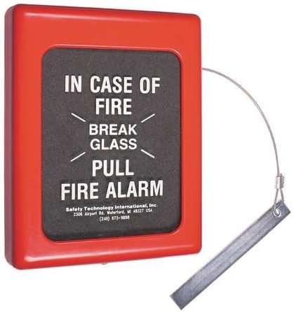 Fire Alarm Break Glass Cover, 6.5 x 9 in