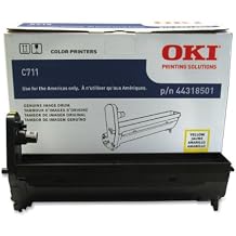 OKI Data 44318501 Yellow Image Drum for C711 Series Printers, Yield Approx. 20000 Pages