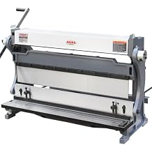 KAKA Industrial Sheet Metal Brake,30 inch 20-Gauge (0.036 Inch), Shear and Slip Roll Combination 3-in-1|Capacity Heavy Duty Bending Machine with Back Gauge and Segment Fingers for Metal Fabrication
