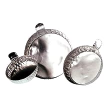 Qorpak MET-03103 Aluminum Weigh Dish, 57 mm Size (Pack of 1000)