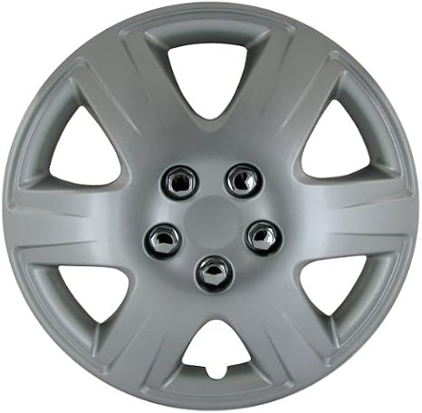 CCI IWC422-15S 15 Inch Clip On Silver Finish Hubcaps - Pack of 4
