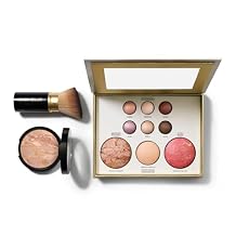 LAURA GELLER NEW YORK Baked Starter Kit- Baked Balance-n-Brighten, Fair + Best of the Best Tuscan Dreams Face Palette + Retractable Angled Kabuki Brush