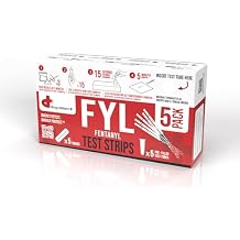 Fentanyl Test Strips - Detect FYL in Liquid and Substances - 5-Pack Includes Swab and Test Tubes