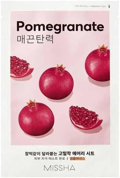 MISSHA Nar Özlü Yaşlanma Karşıtı Bakım Sunan Yaprak Maske (1ad) Airy Fit Sheet Mask Pomegranate