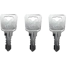 (3) SB0 - SB9 Replacement Keys for Sentry Safe Fire Box Chest Locks, Pre-Cut to Your Code: SB3