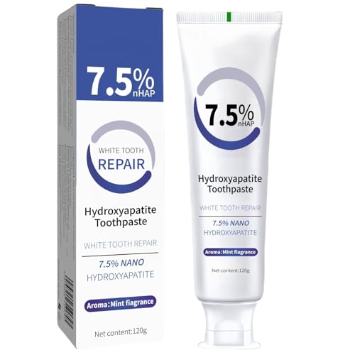 Hydroxyapatite Toothpastes for Enamel Protection and Tooth Strengthening, Fluoride-Free | Gentle | Mint | Fresh Breath, 4.23 oz 1