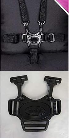 New 5 Point Harness Buckle with Hook Clips, Replacement Part for Summer Infant 3Dpac CS+ Stroller Safety for Babies, Toddlers, Kids, Children