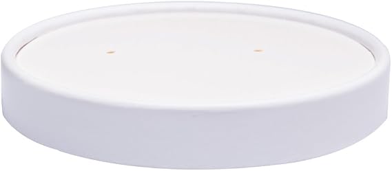 100 Count Paper Lids for Belinlen 5oz/6oz/8oz/12oz/16oz Paper Ice Cream Cups, Hot/Cold Soup Cupss Lids | Ice Cream Cups' Lids, Hot/Cold Soup Cups' Lids