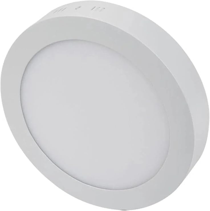 Cata Ct-5233 18w Panel Led Luminaire White Round Surface Mounted Metal Case White Light 6400k