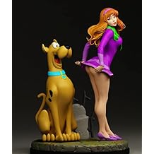 ZHANGJING 1/24 75mm 1/18 100mm Resin Model Kits Dog and Beautiful Girl Unassambled Unpainted RA-152