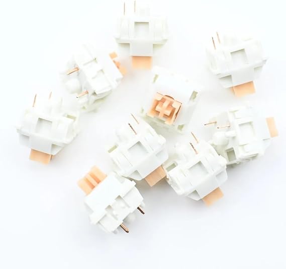 Outemu Switch Silent Cream Yellow Pro Switches Mechanical Keyboard Tactile Lubed 5 Pin Custom RGB Mx Switches (70)