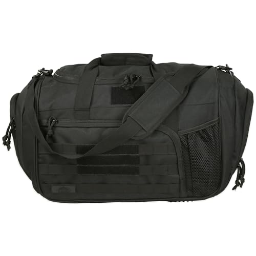 APRlLBAY 43L Large Capacity Military Duffel Bag - Tactical Gym BagWeekender for Men & Women Jet Black