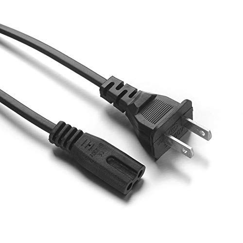 2-Prong AC Power Cord Cable Lead for 2 Wires Pin NEMA 1-15P IEC