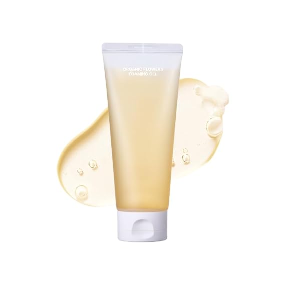 Whamisa Organic Flowers Foaming Cleansing Gel, Foaming Face Wash, Fermented Ingredient Formula for Gentle Wash, Pore Care, Hydrating, Korean Skin Care (150ml)